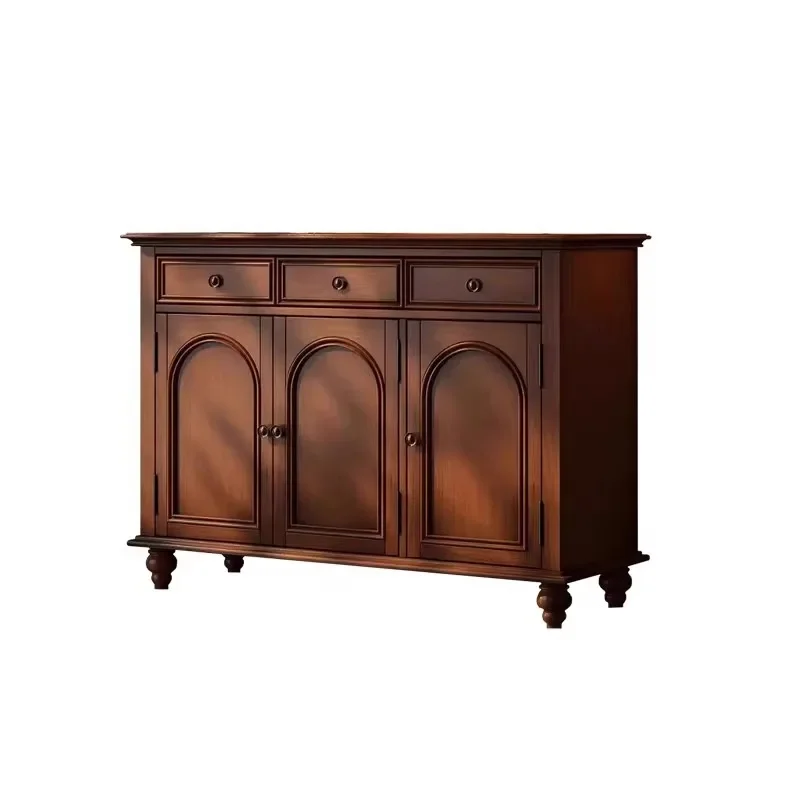 Side cabinet retro old living room home kitchen storage retro foyer partition designer model