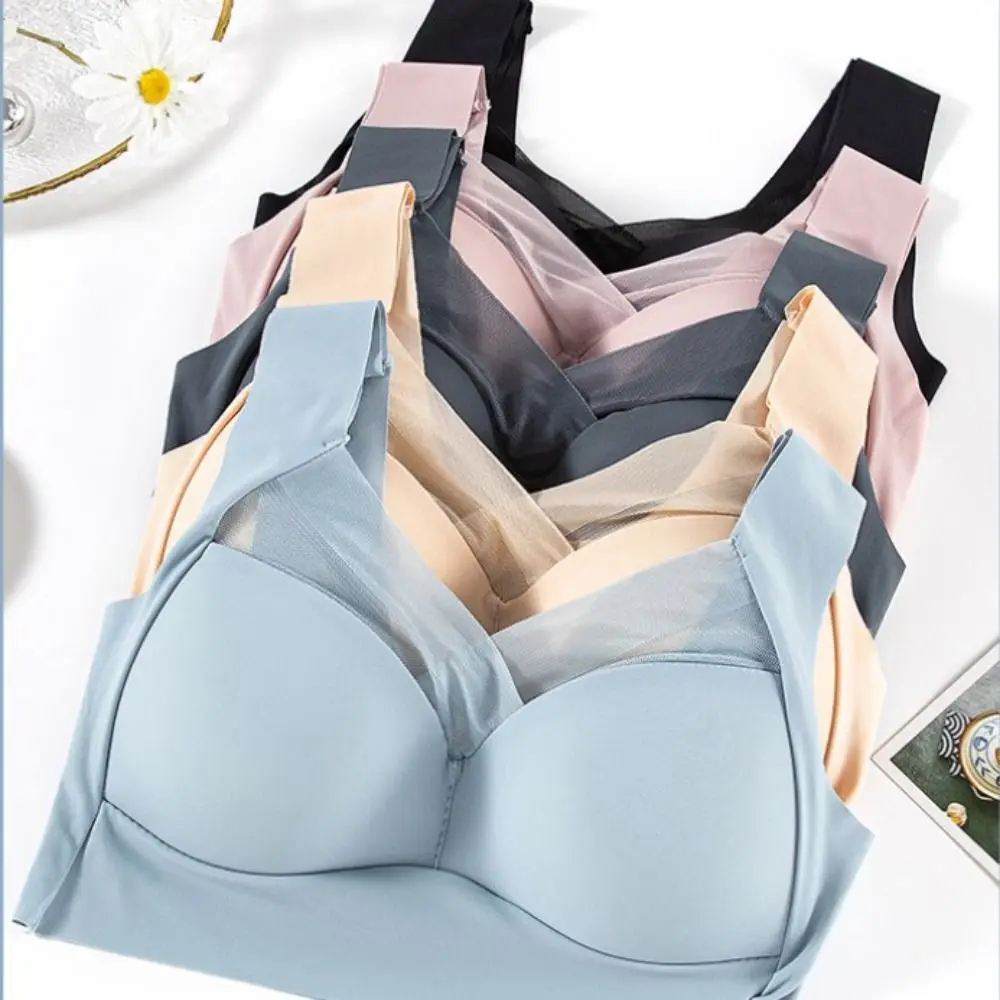 Bra Push Up Lingerie wanita, Beha tanpa kawat, Bra Push Up, Lingerie Cup besar untuk perempuan