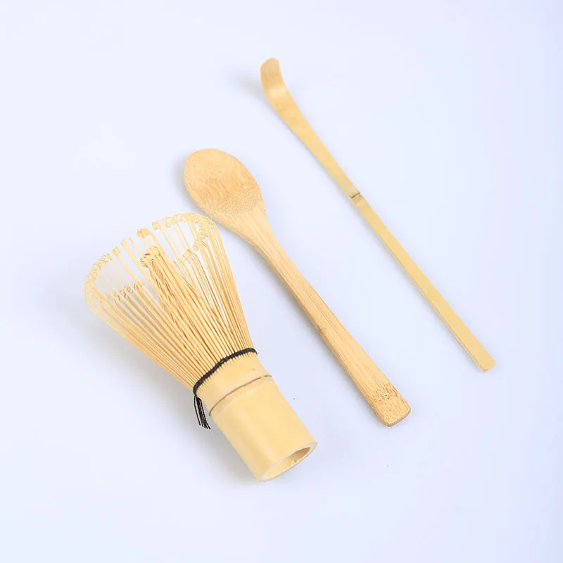 Japanese Matcha Tea Set Bamboo Whisk Scoop and Spoon for Ceremonial Grade Green Tea Preparation