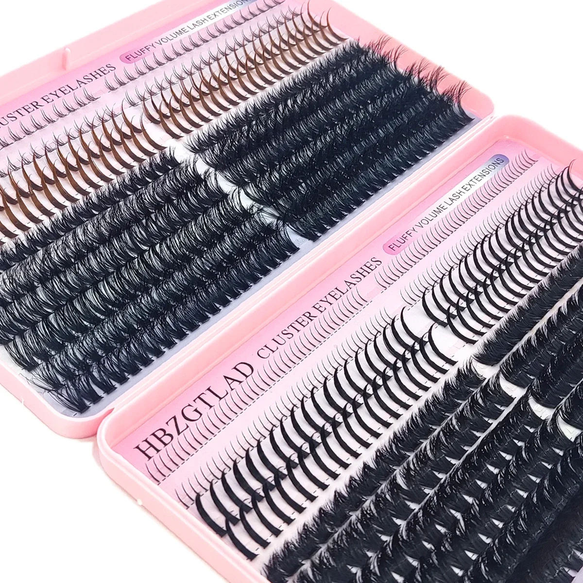 HBZGTLAD Wimpernbuch mit großer Kapazität, 60D-300D Wimpernbündel, Mange Wimpern, Nagel-Effekt, Märchenhafte Anime-Wimpern, verschiedene gemischte Stile – Detail 20