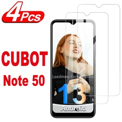 2/4Pcs HD Tempered Glass For Cubot Note 50 9H Screen Protector