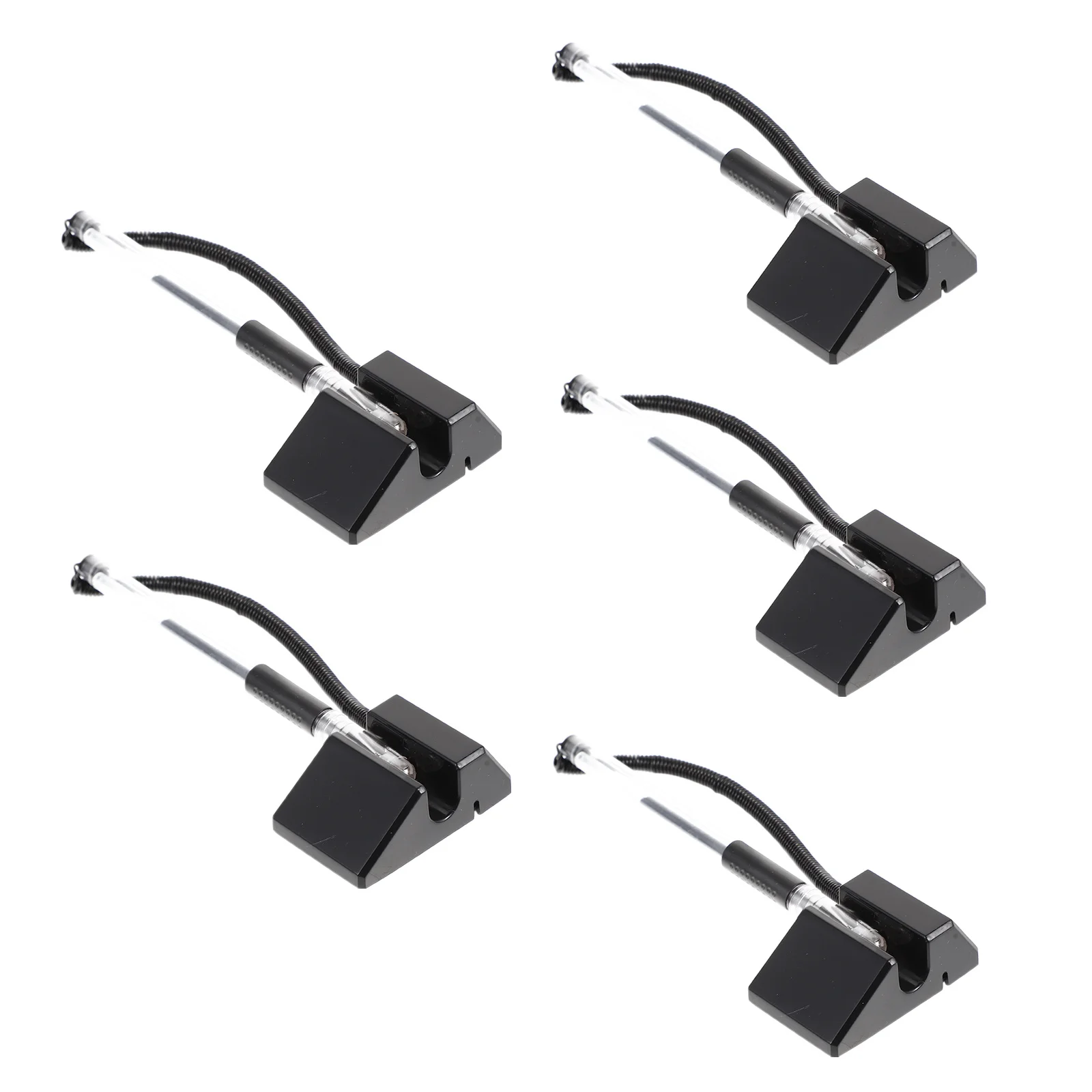5pcs Desktop Gel Pens Adhesive Base Black Ink Smooth Writing No Leak For Office Bank Counter Tabletop Use Office Supplies