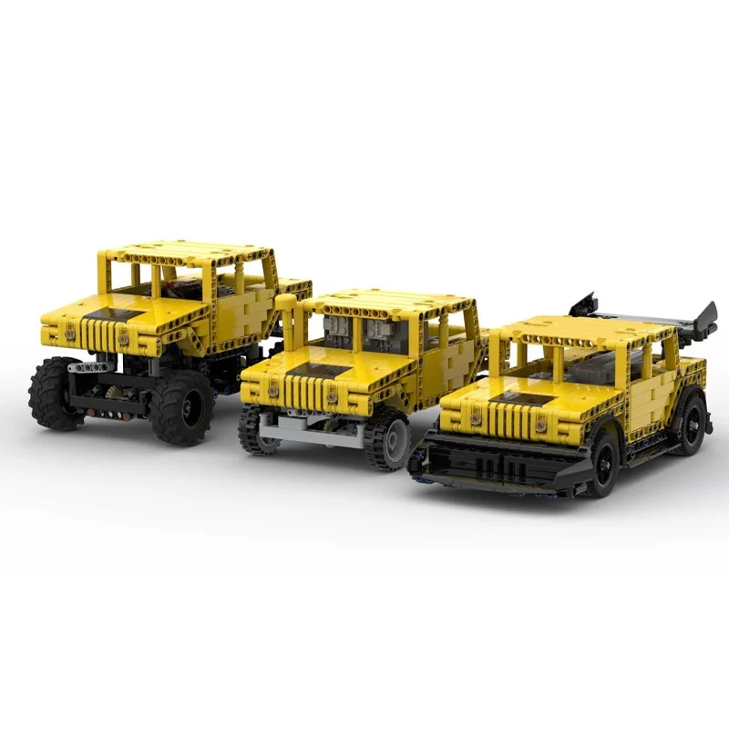 709 stücke MOC Technicing RaceHumvee Dynamische Spoiler Offroader DIY Modell Bausteine Geburtstag Spielzeug Geschenk