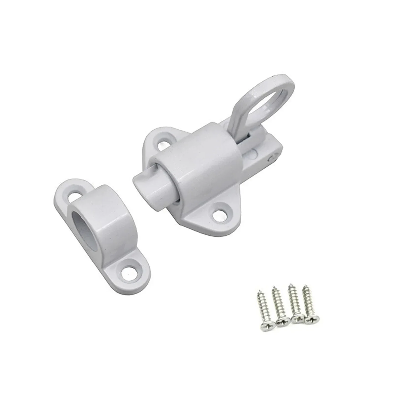 Pestillo de puerta de cierre automático, accesorios de aleación de aluminio, Color negro/Blanco/plateado, cierre automático, mejora del hogar