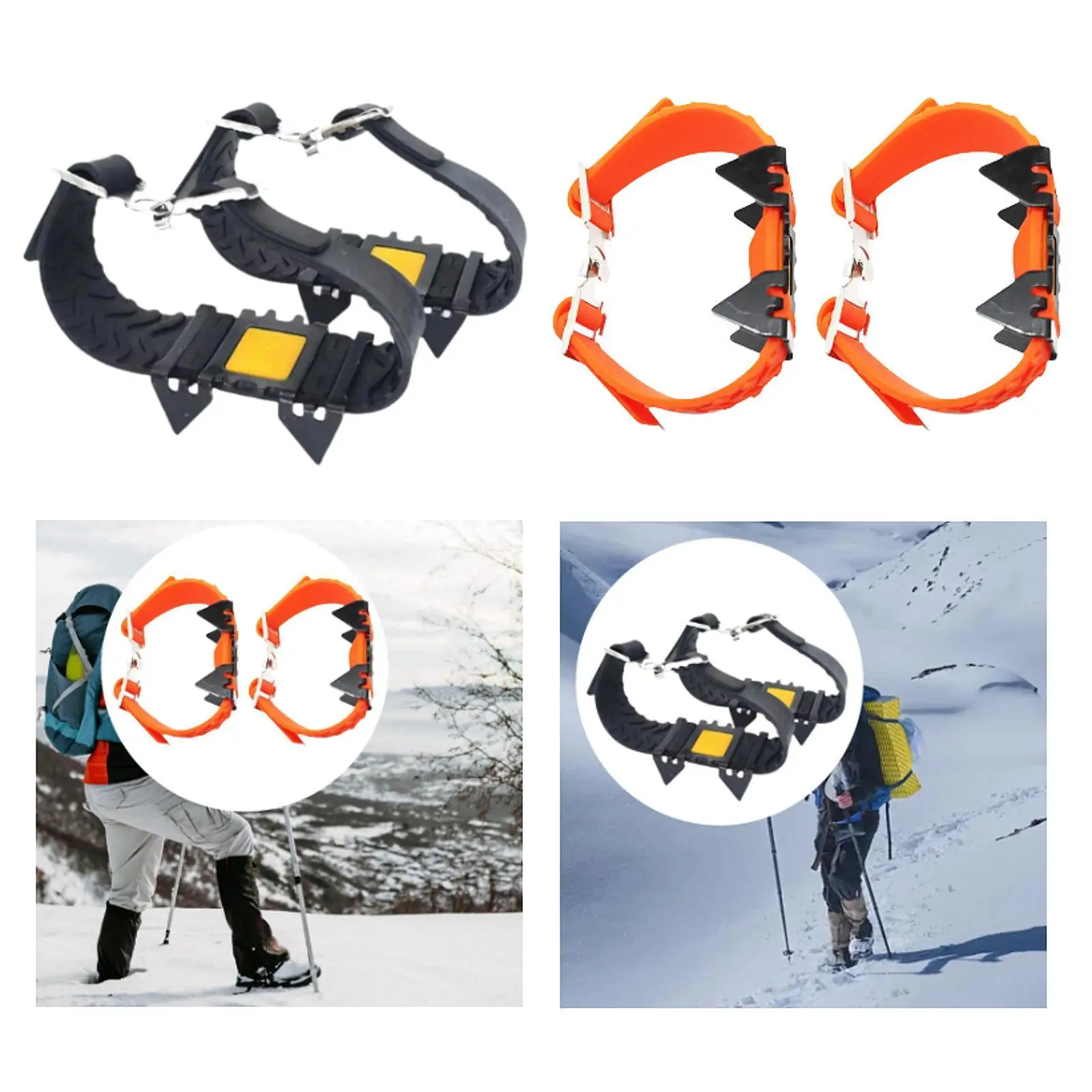 Pointes de Traction pour Chaussures, Griffes de Chaussures, Crampons Légers Nonald, Crampons à Glace, Pointes d'Alpinisme