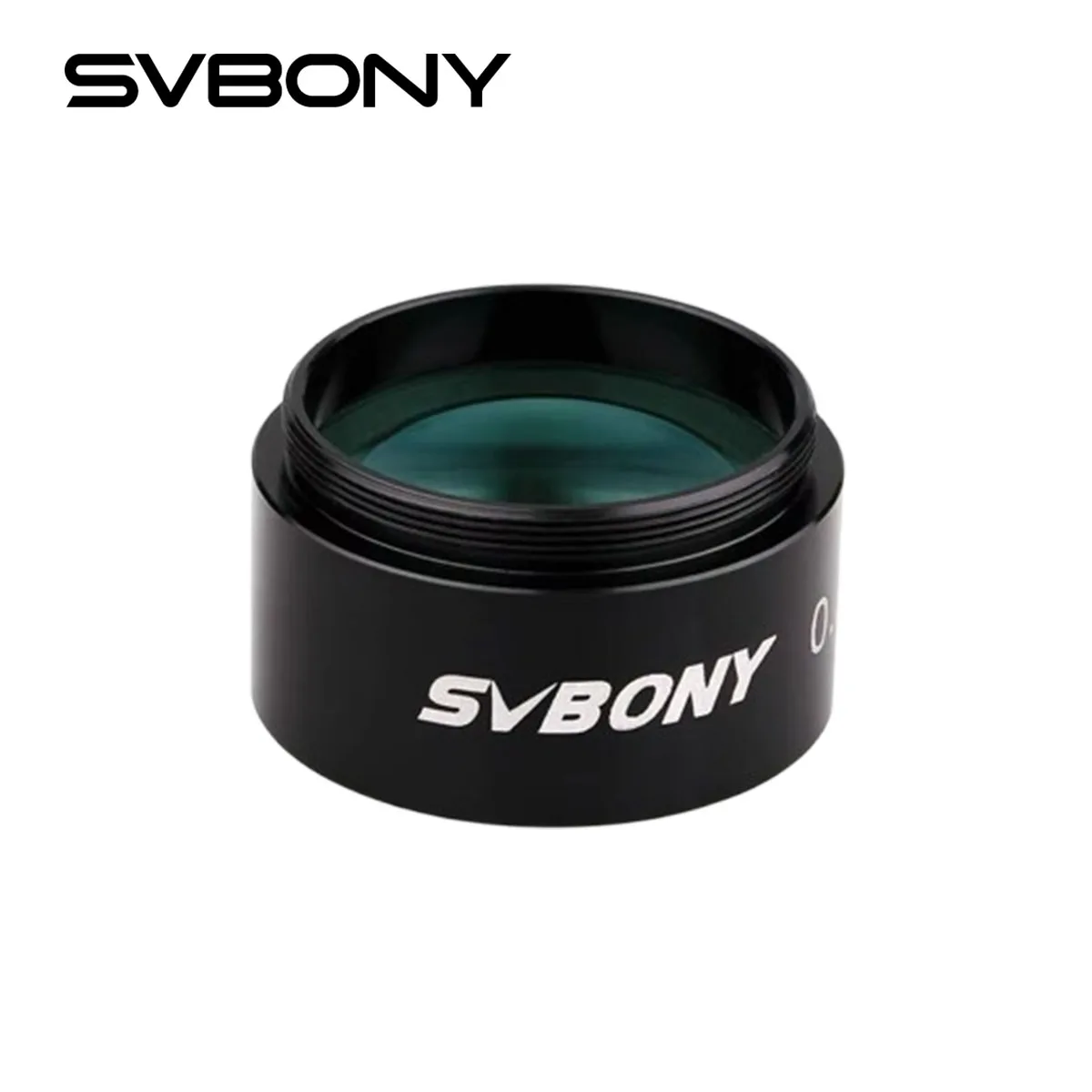 

SVBONY 1.25in 0.5× Telescope Focus Reducer Coated Optical Lens, Standard M28.5x0.6 Thread Fully Metal Structure for CCD Imaging