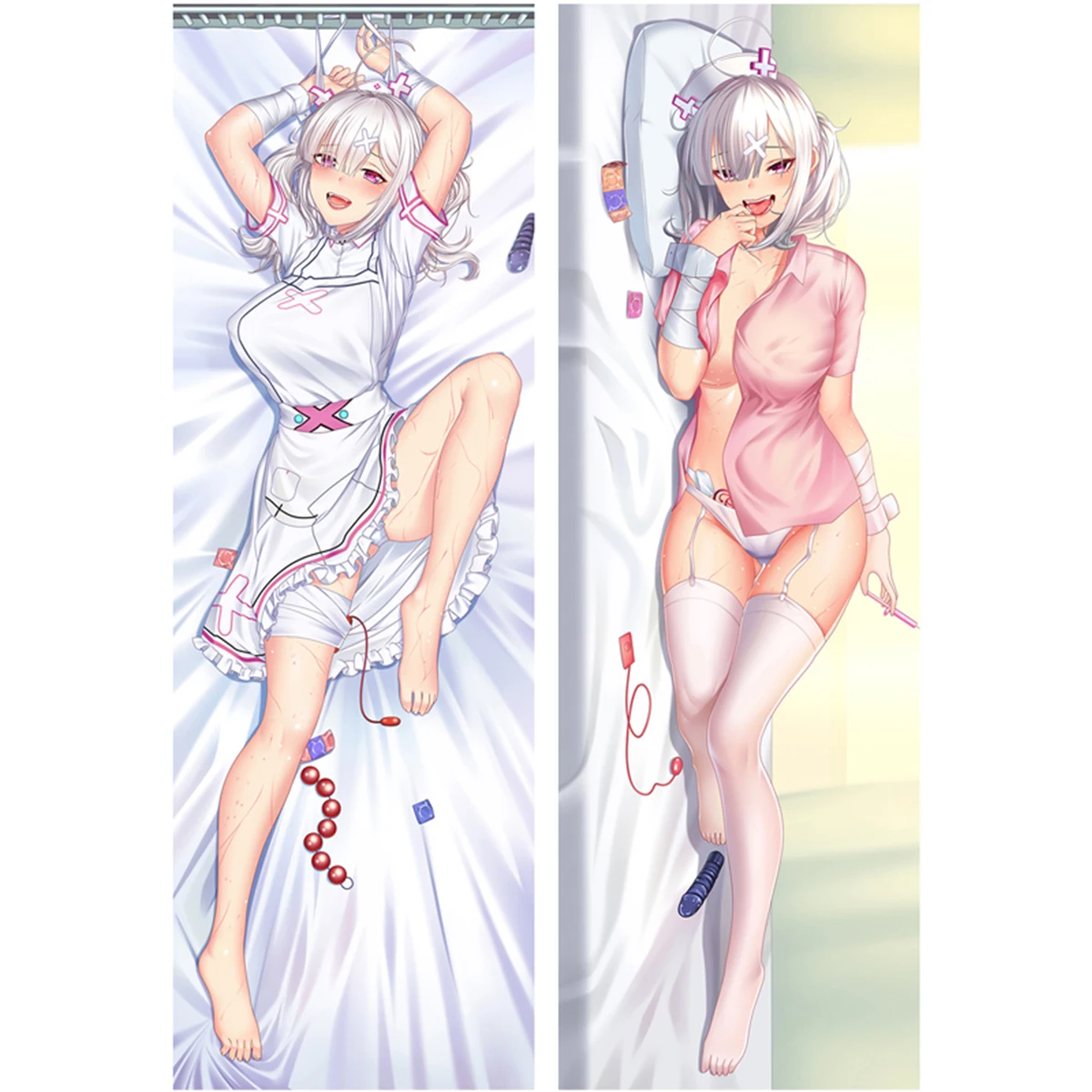 

Sukoya Kana Dakimakura Cover Anime Nurse Girl Waifu Otaku Long Life Size Hugging Equal Body Pillow Case Double-sided Print