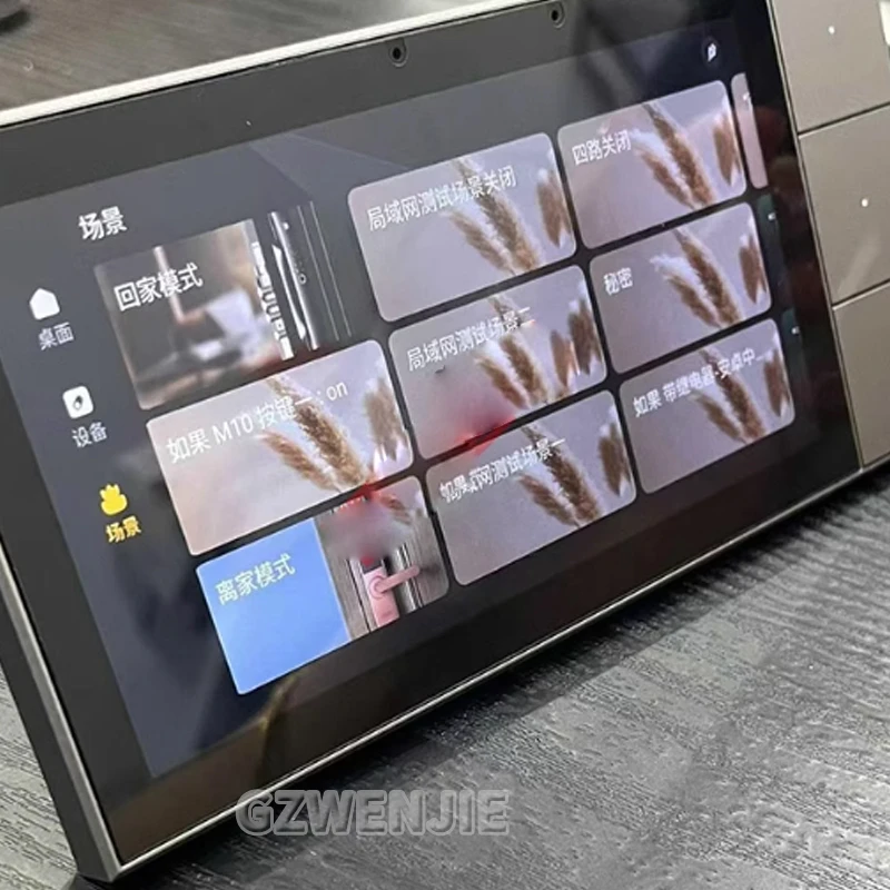 Tuya Wifi Smart Touch Screen Center Control Panel Voice Control Alexa Built-in RS485 Gateway Built-in For Intelligent Scenes