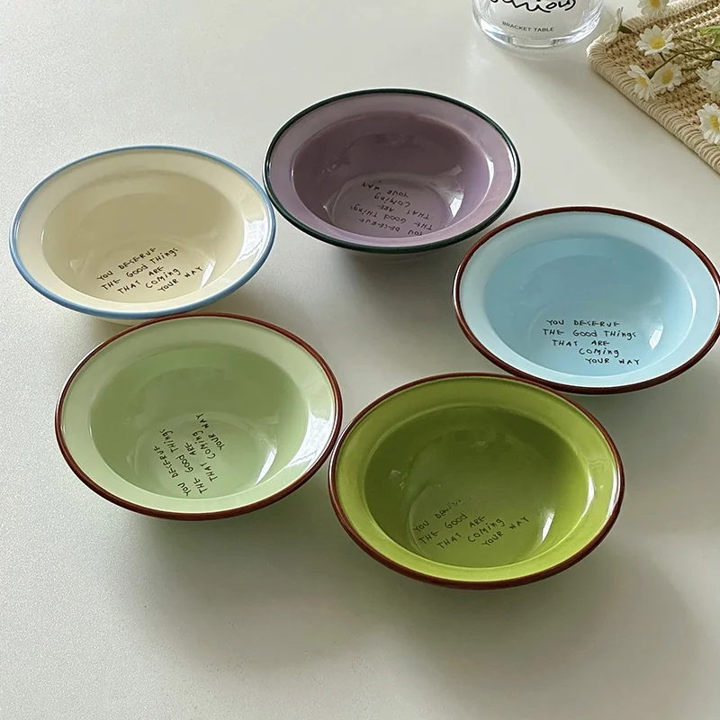Ins Sle Cerc Yoghurt Bowl Color Colion Dert Bowl Breakfast Bowl Oats Bowl Sugar Water Bowl Good Looking