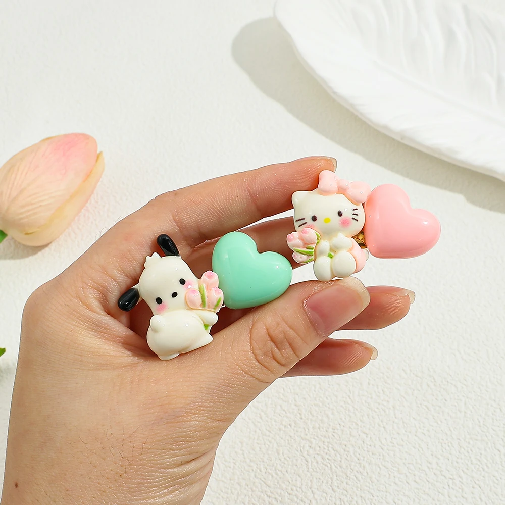 مشابك شعر من سلسلة سانريو، مشابك حافة، إكسسوارات شعر رائعة على طراز Ins، دبابيس شعر مزخرفة، أغطية رأس يومية لطيفة للفتيات