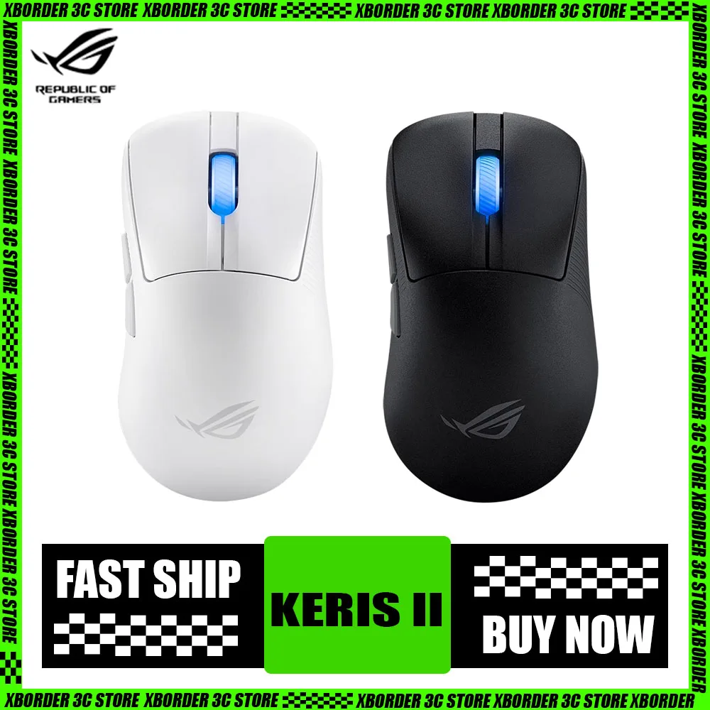 

New Rog Keris Ii Ace Wireless Mouse 8k Return Keris ii Ace Tri Mode 42k Sensor Gaming Mouse Lightweight Ergonomics Mice Pc Gamer