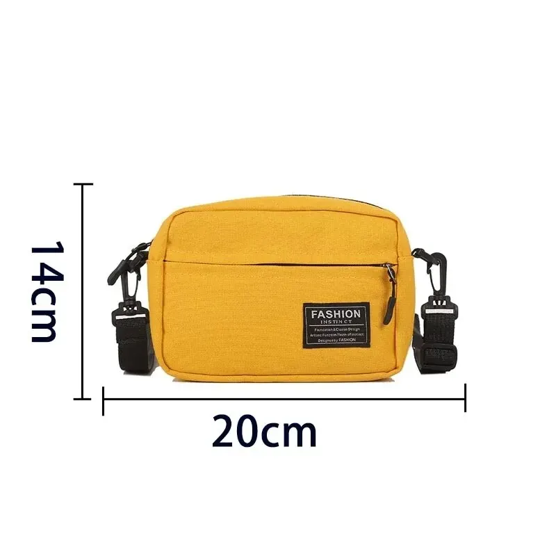 Casual Women Waist Packs Canvas Fashion Coin Purse Multifunctional Small Crossbody Bag for Women Short Wallet Sport Chest Bag