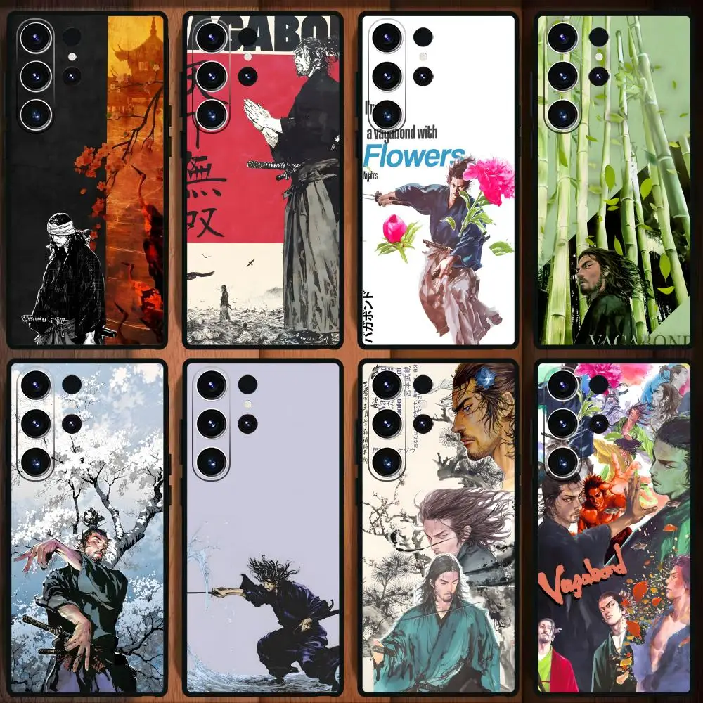 V-Vagabond Phone Case For Samsung Galaxy S26 S25 S24 S23 S22 S21 Plus Ultra Note20 Soft Black