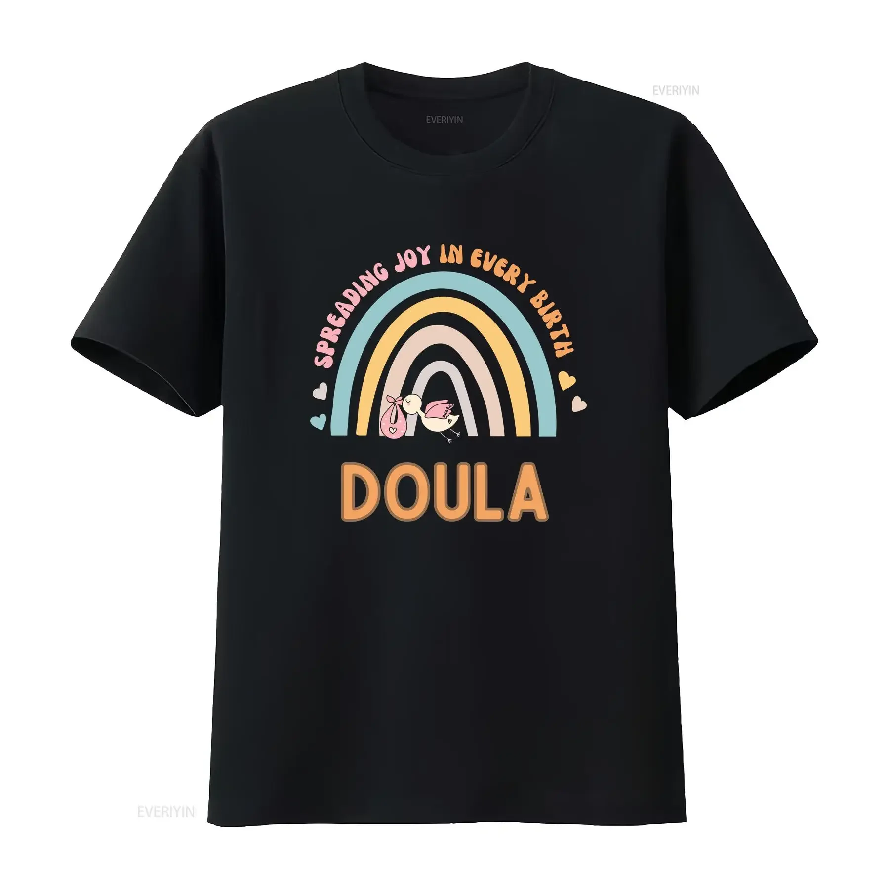 Doula T Shirt for Midwife Postpartum birth nurse nursing tee support Labor vintage Washed Casual graphic homme Unisex