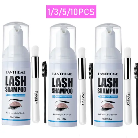 래쉬 샴푸 50ml 속눈썹 연장 딥 클리닝 폼 메이크업 클렌징 폼 여행용 욕실 살롱용 미용 제품