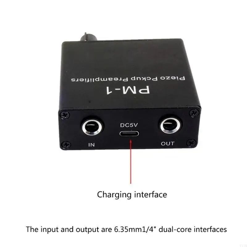 Durability Metal Piezo Pickup Preamplifier for Professional Audios Recording with 600Ω Output Impedance Amplifiers 