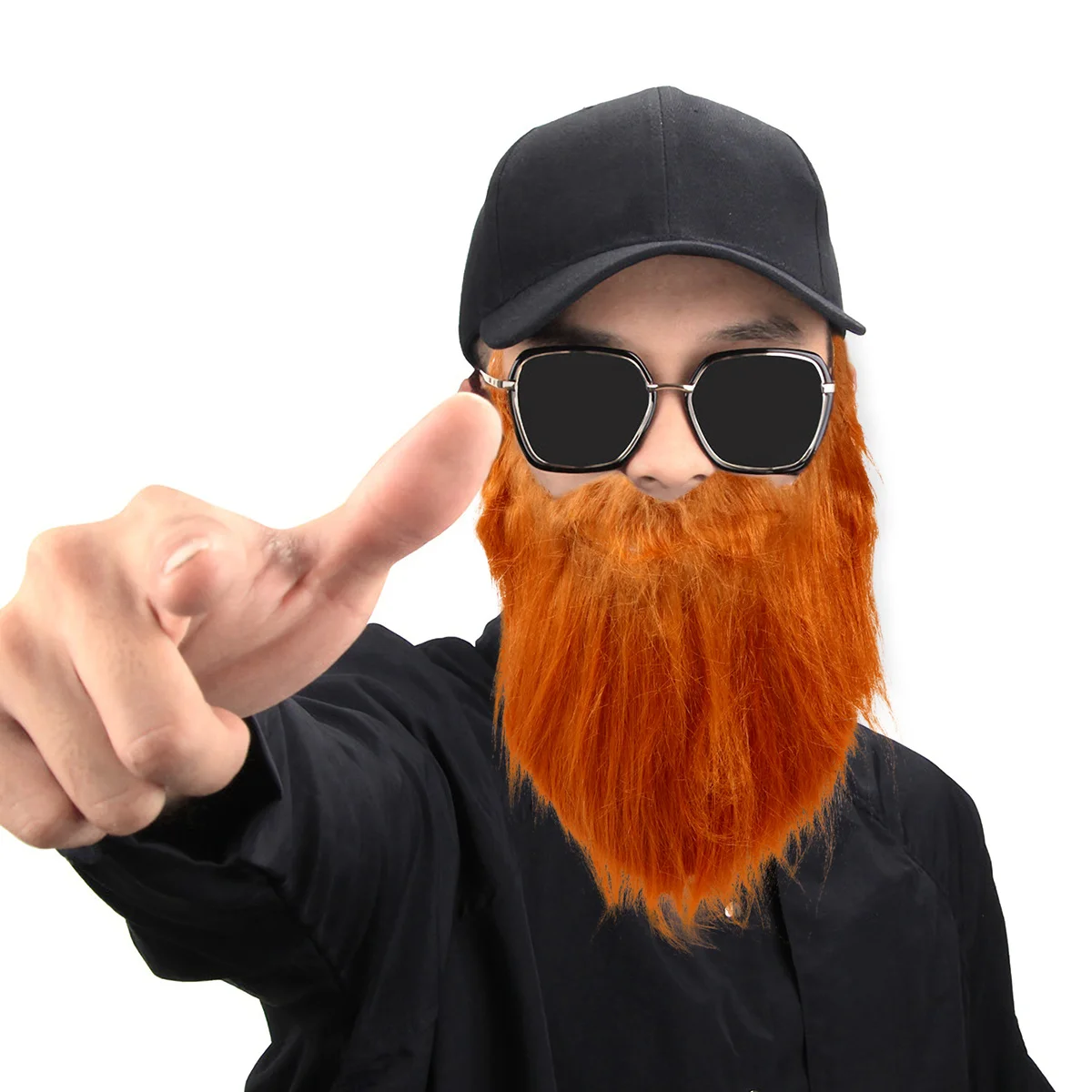 

2 шт., забавная искусственная борода, костюм на Хэллоуин, товары для вечеринок, легкая регулируемая резинка для разнообразных вечеринок