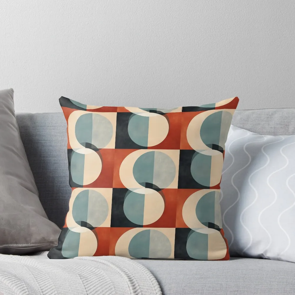

Mid Century Abstract Retro Geometric Art Throw Pillow Christmas Pillows pillowcases for sofa cushions Christmas Covers pillow