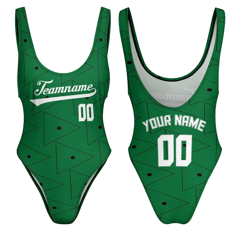 

Sexy One-piece Women Swimsuit Custom Football/Baseball/Soccer/Basketball Team Cheerleading Uniform Swimwear One Piece Bikini Set