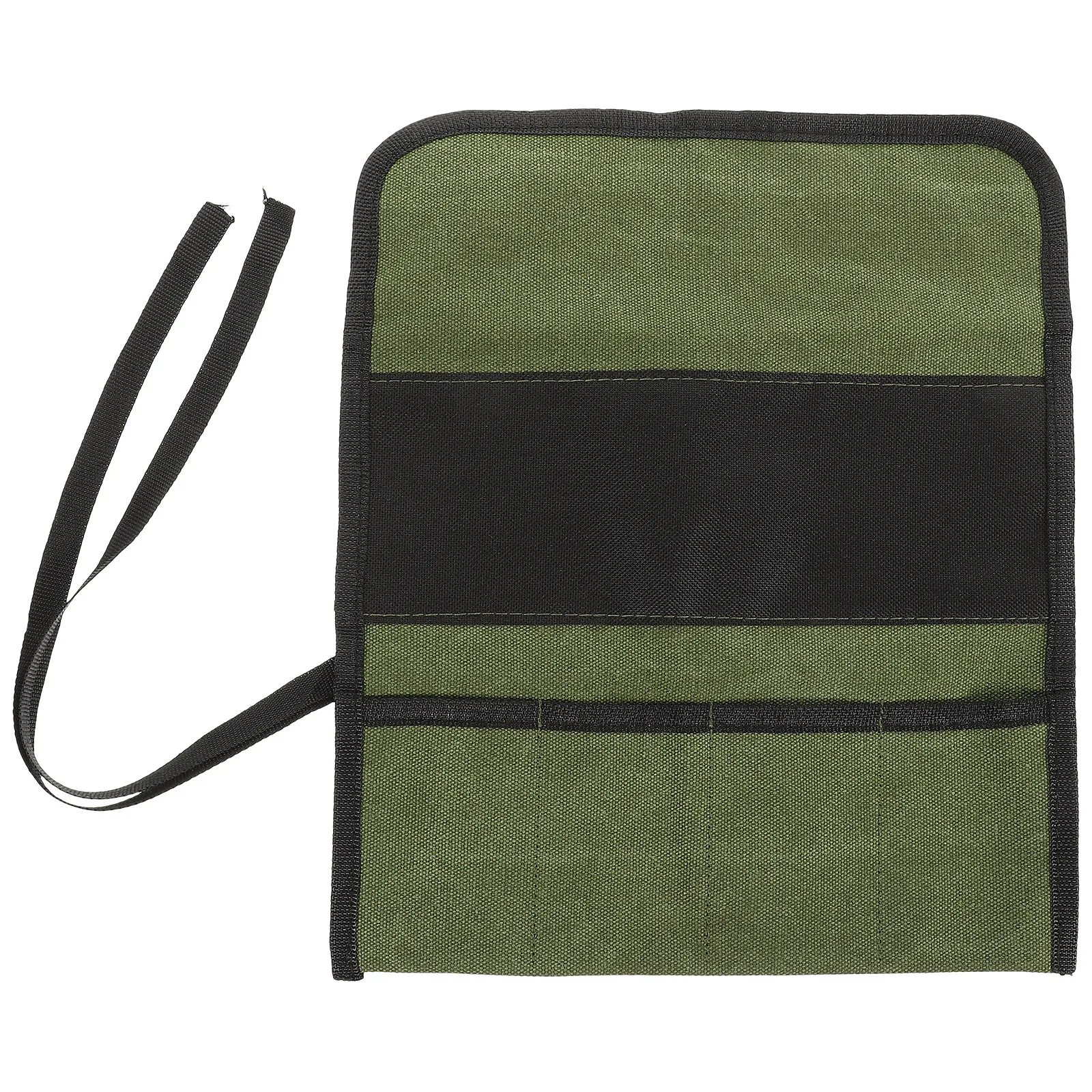 Thickened Canvas Tool Roll Up Bag Multi Grid Storage for Woodworking Tools Organizers Craftsmen Dad Gift Valentine's Day