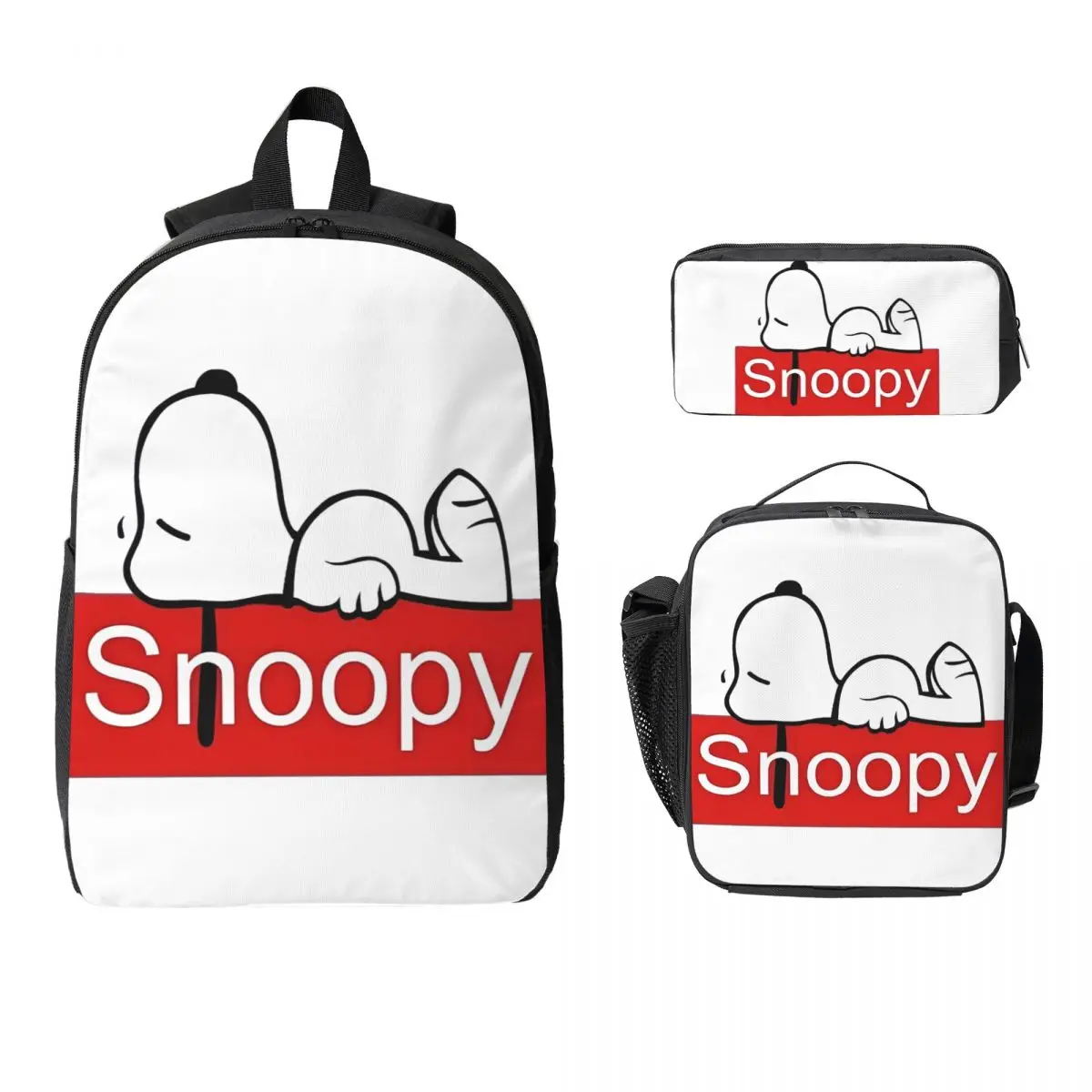 

Детский рюкзак Snoopy Peanuts, ланч-бокс, пеналы для мальчиков и девочек, рюкзаки для детского сада, милая школьная сумка, набор книг