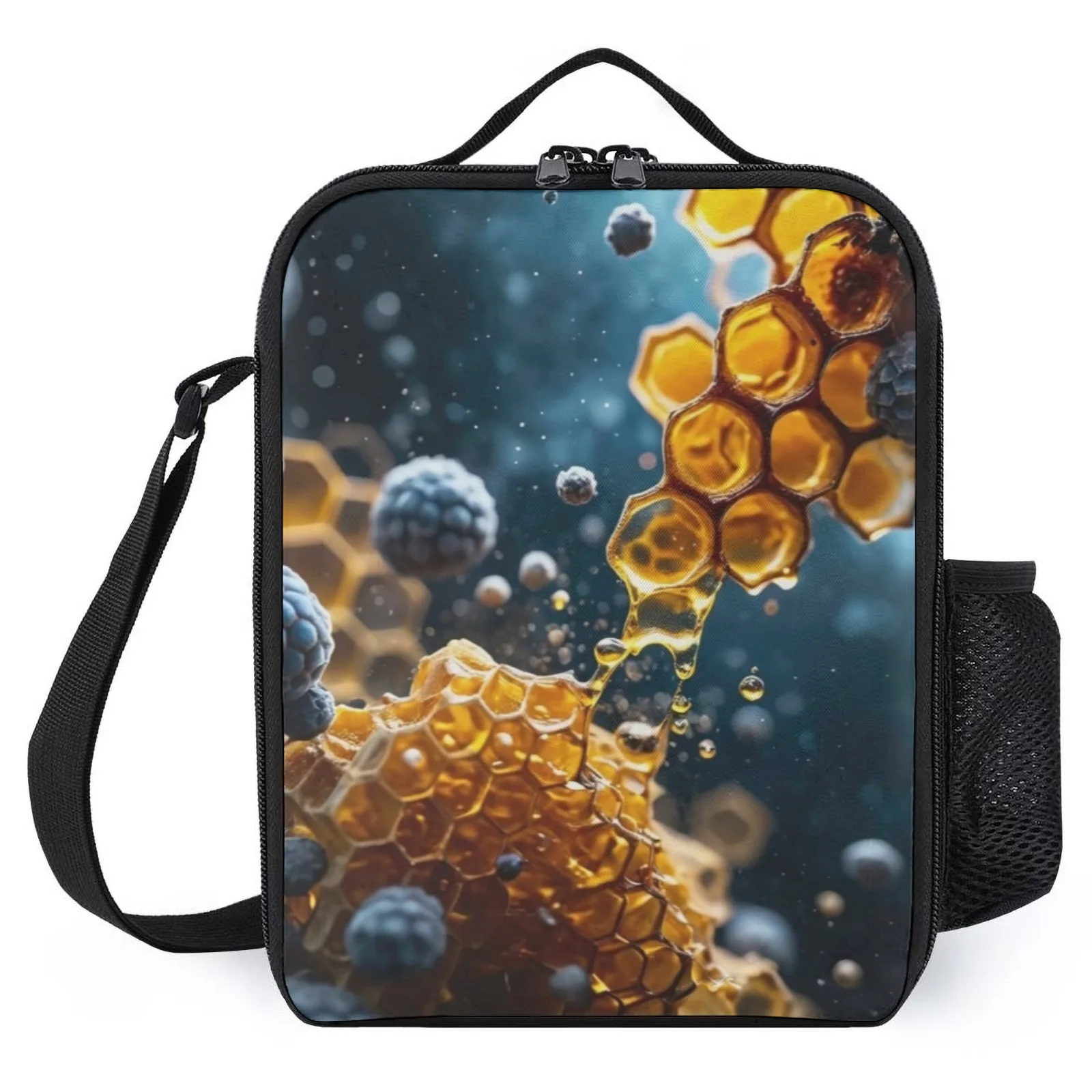 

Beehive Mosaic Lonchera Para Almuerzo Mujer Printed Lunch Bag With Cooler Thermal Lunch Box Insulation Lunch Box Bag
