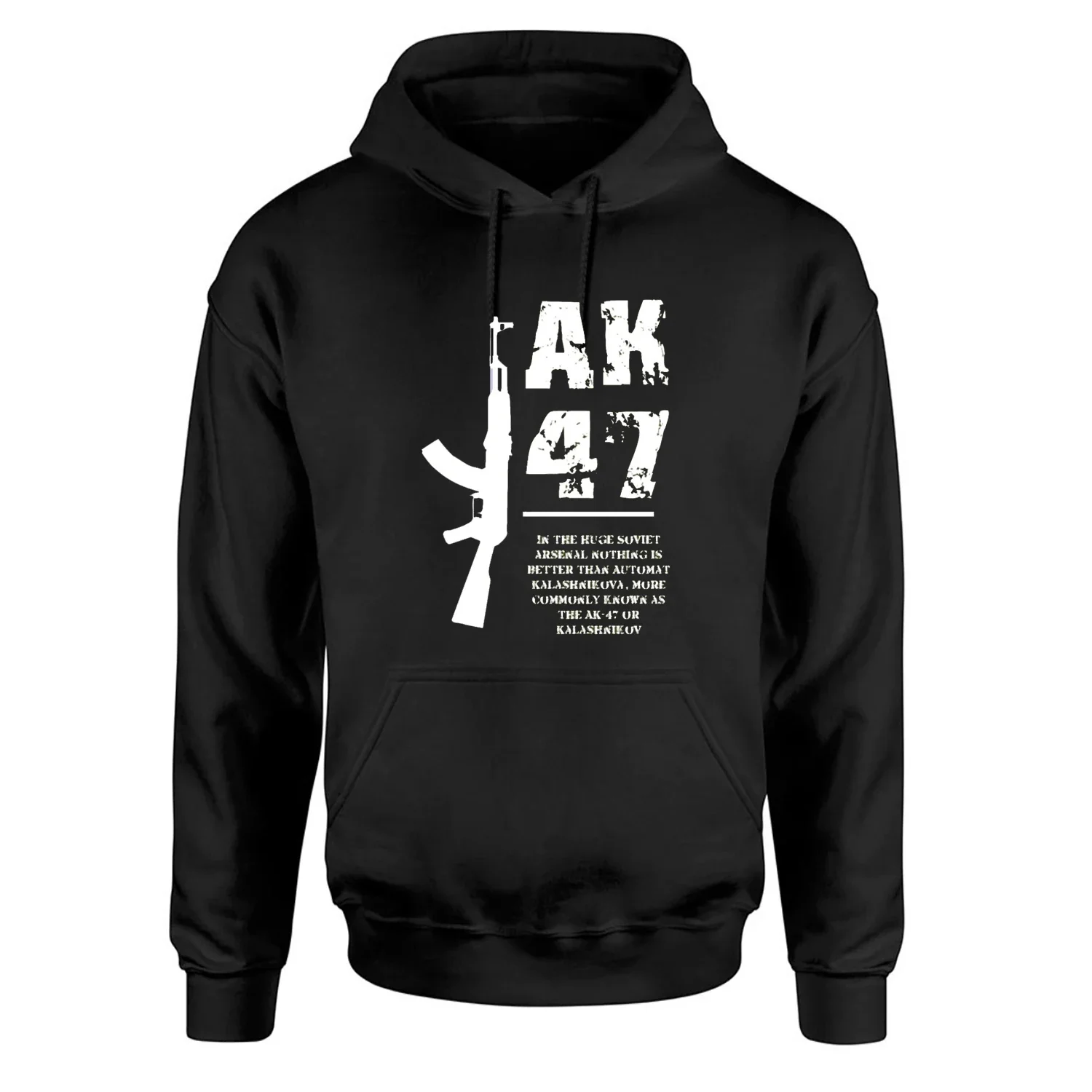 Sudadera con capucha de Rifle de asalto de AK-47 soviética Kalashnikov, sudadera informal de algodón cómoda para hombre, ropa de calle Retro para propietarios de armas