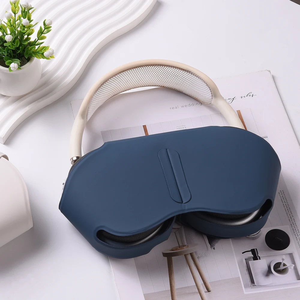 حافظة لهاتف AirPods Max غطاء حماية لسماعات الأذن الذكية لأجهزة Apple AirPods Max حافظات جلدية ناعمة لسماعات الرأس ملحقات Coque