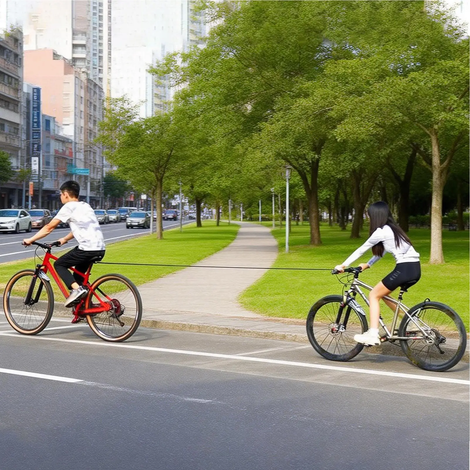 

Выдвижной буксировочный трос для велосипеда, 100 кг, телескопический, для взрослых, семейный, для горных и шоссейных велосипедов, для активного отдыха