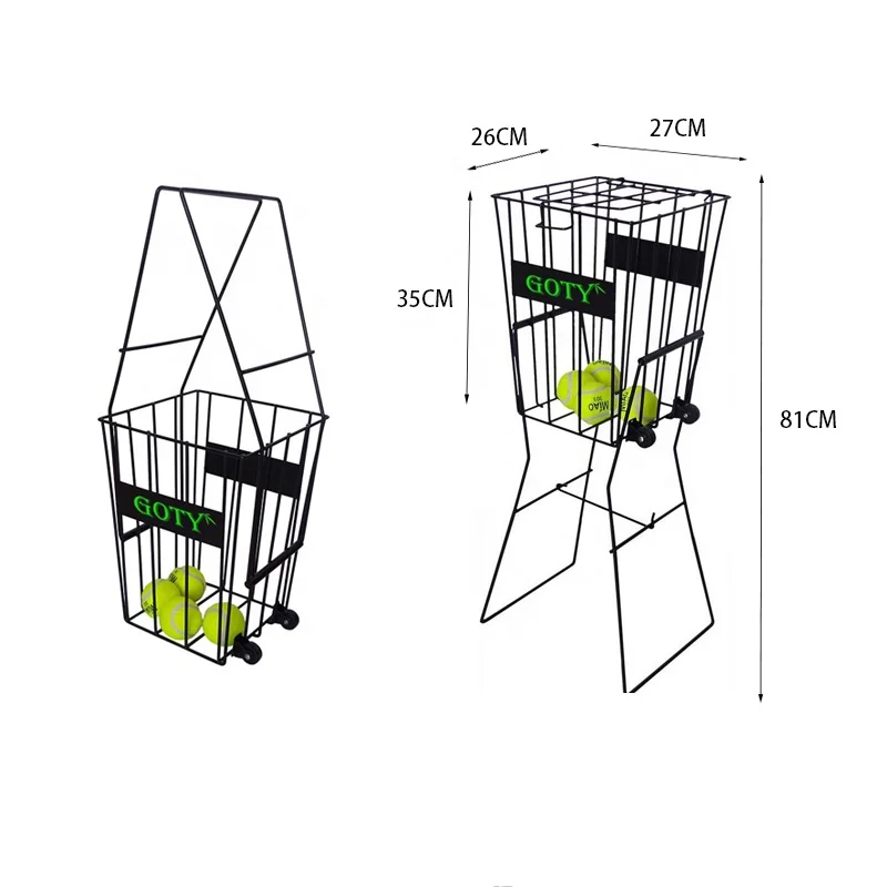 Tennis Pick Up Basket With Wheels