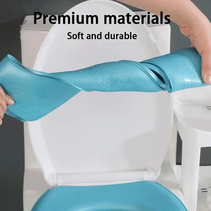 Hot 1Pc EVA Waterproof Toilet Seat Cover Thickened Four Seasons Universal Toilet Seat Cushion Paste Type Toilet Cushion Accessor
