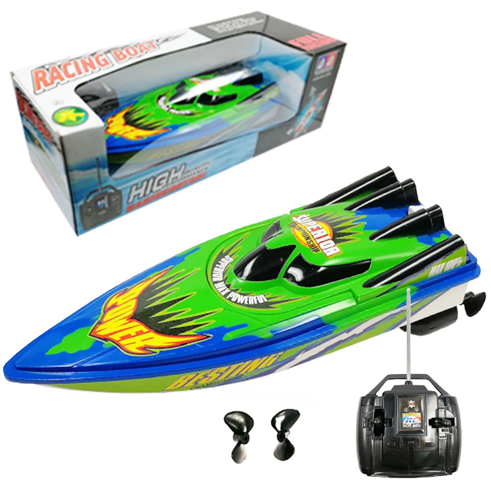 

15km/h RC Racing Boat ABS Speedboat Control Distance Fast Ship RC Speedboat High-Speed Models Toys for Kid Toys