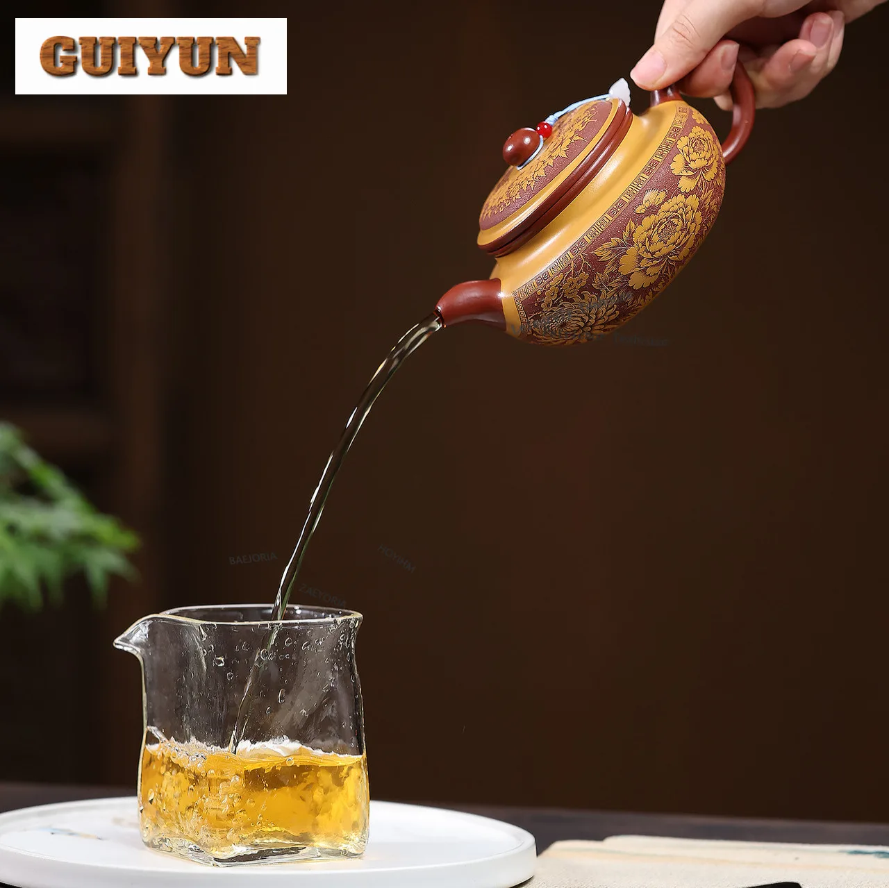 310ml Retro Yixing Purple Clay Teapots Handmade Antique Pot Raw Ore Dahongpao Mud Kettle Chinese Zisha Tea Set Collection