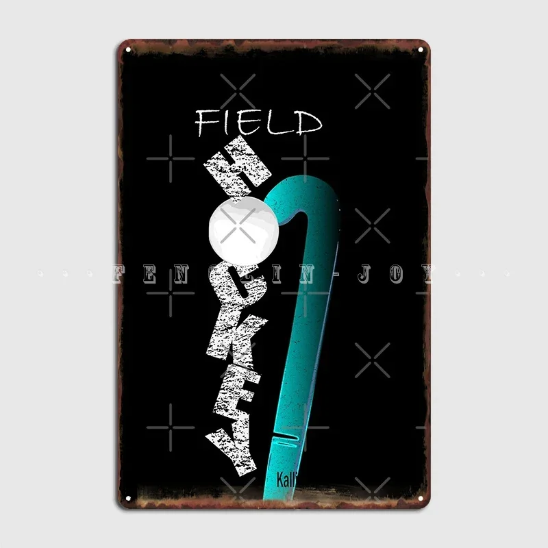 لاعب الهوكي الميداني حارس المرمى المدرب عاشق هدية Feldhokey ملصق لوحة معدنية كهف حانة تصميم جدارية اللوحة تين تسجيل الملصقات #2