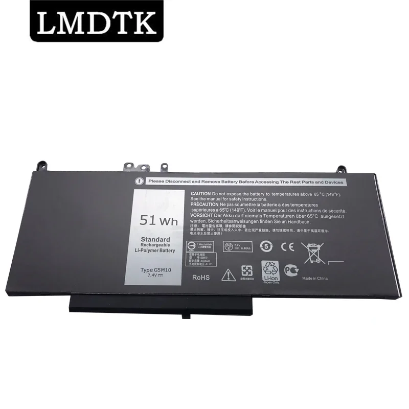 

LMDTK Новый аккумулятор для ноутбука Dell Latitude E5250 E5450 E5550 G5M10 7,4 V 51WH