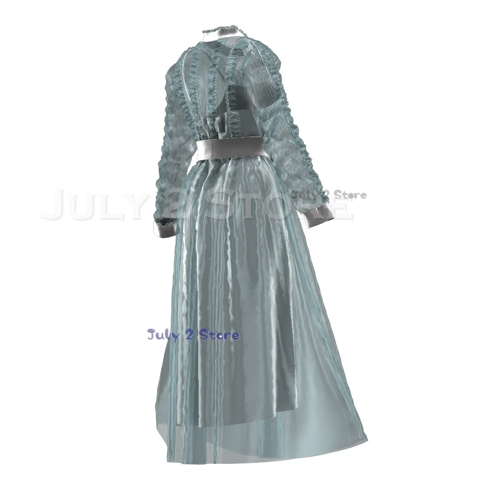 2024 Tim Astrid Deetz Cosplay Women Costume Beetle Fantasia Grey Dazzle Dress Outfits Halloween Carnival Adult Kids Size