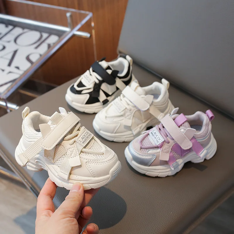 Skin-Friendly-Child Chunky shoes Lightweight Breathable Athletic Running Shock Absorbing