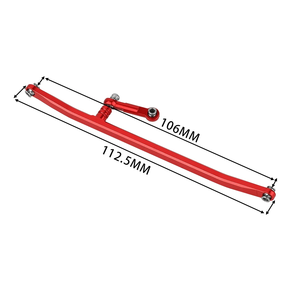 Aluminum Steering Linkage 11.5g for Losi 1/18 Mini LMT RC Monster Truck, Alloy Upgrade Steering Tie Rod Assembly