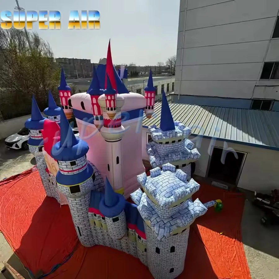 Château gonflable pour parc d'enfant, décoration de bâtiment, ballon gonflable géant pour fête