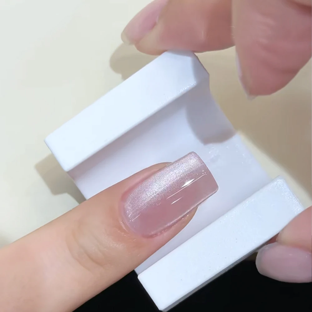 Bâton magnétique automatique 5D pour Nail Art, œil de chat, pour lumière d'eau française, effet Gel, outils magnétiques spéciaux en velours en forme de U #