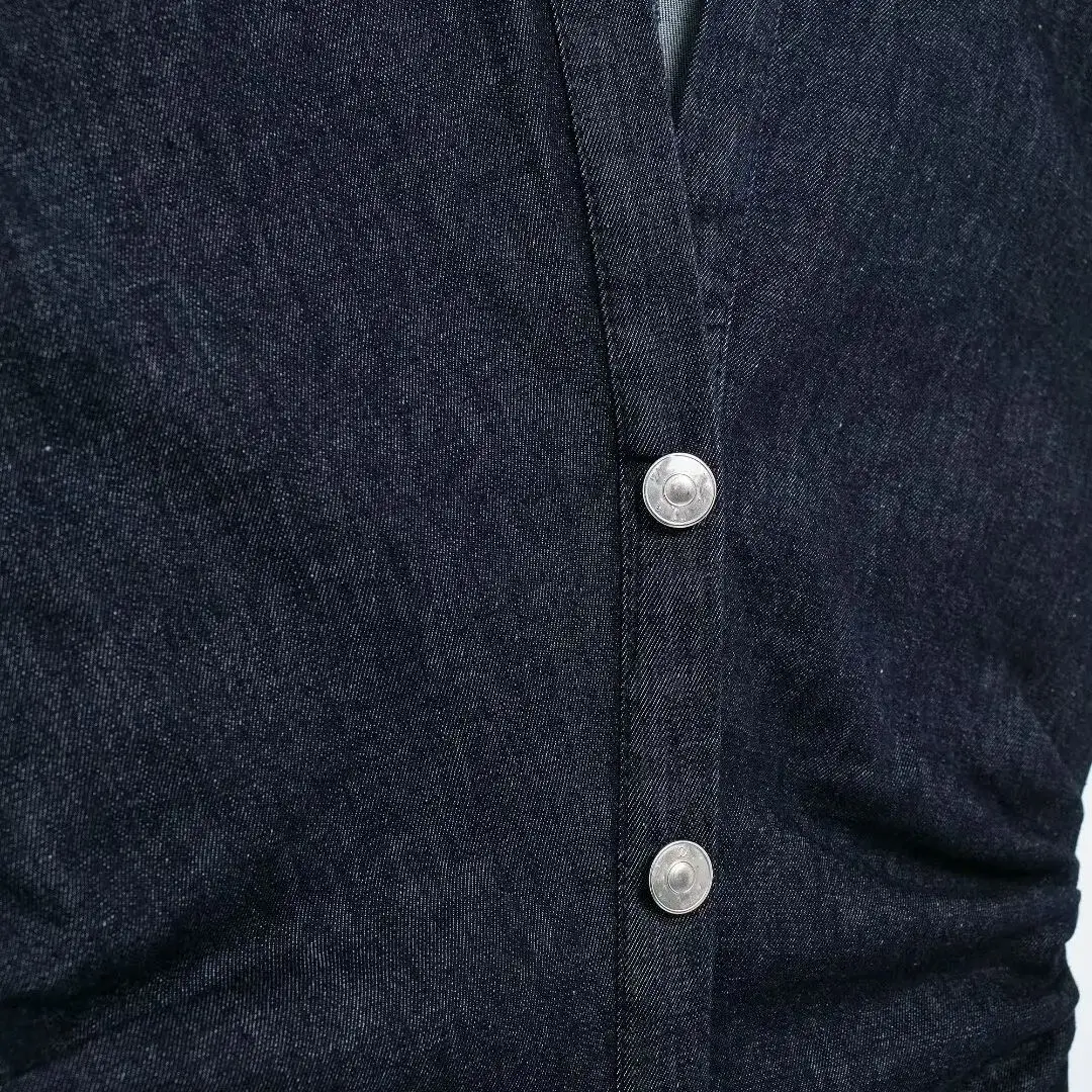 Mouwloze denim lange jurk dames bodycon tank midi-jurk vrouw zomer ruches button-up casual jurken voor dames