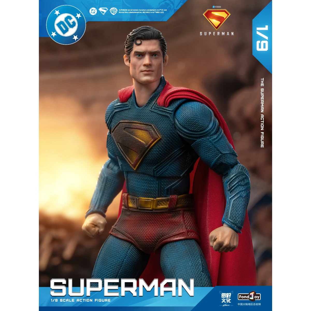 

HIPLAY Fondjoy DC Series DC1017B Battle-Damaged New Superman 1/9 Scale Action Figure
