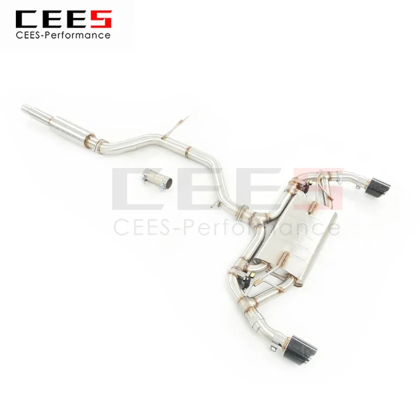 CEES Exhaust System For  VW Golf 8  8GTI Catback Stainless Steel Valve Muffler Catback Escape Tubo Escape Coche