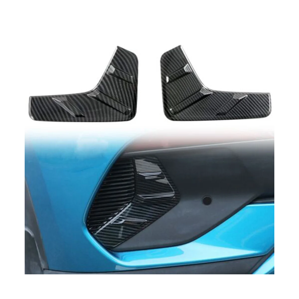 Carbon Fiber Grain Rear Fog Light Cover for Byd Atto 3 Yuan Plus 2022