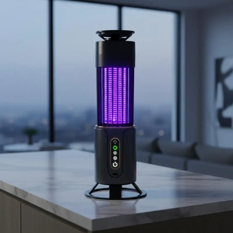 2-in-1 Anti Mosquito Killer Lamp Silent Electronic Bug Trap Safe for Baby Kids Home Bedroom Office Outdoor Use view 5