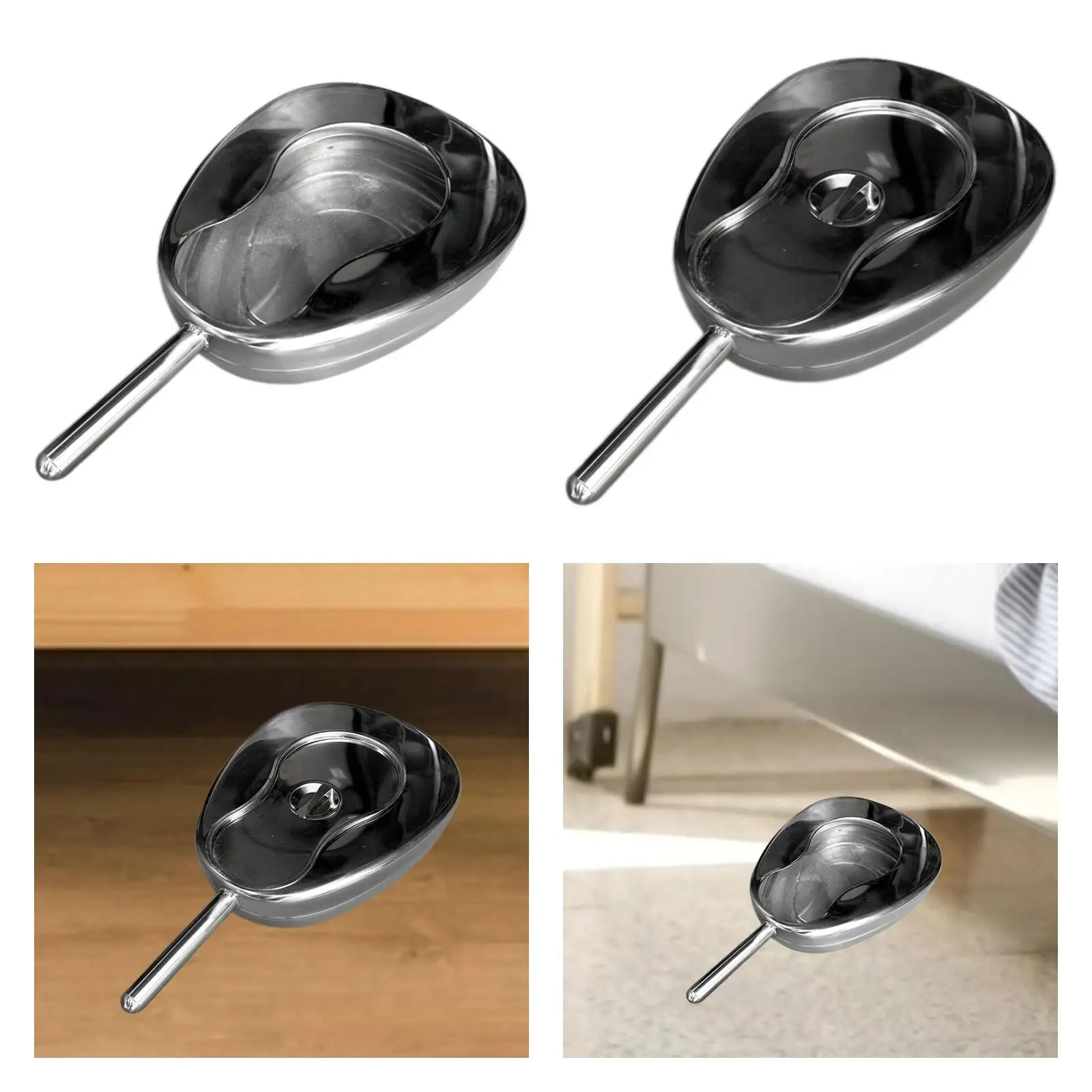 مقلاة سرير لكبار السن بمقبض سهلة الحمل متعددة الأغراض ذات سعة كبيرة #4