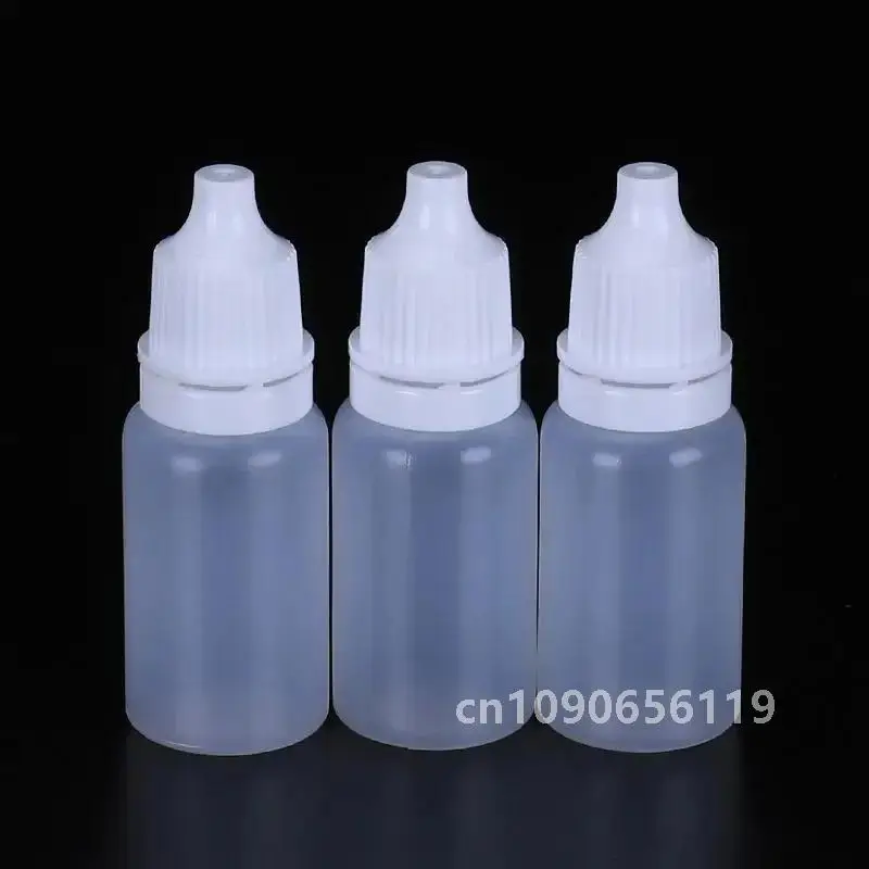 100PCS 3ML/5ML/10ML/15ML/20ML/30ML/50MLขายส่งตาLiquid DropperขวดรีฟิลขวดพลาสติกSqueezable DIYคอนเทนเนอร์