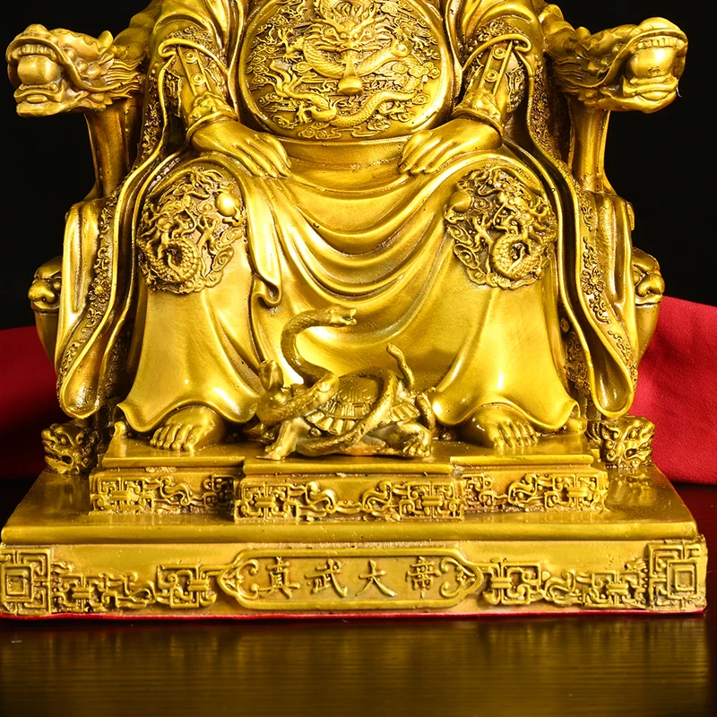 Brass Dragon texture Zhenwu Emperor Emperor Xuanwu Master exorcist Worship Hall Town house Amass wealth Ornaments