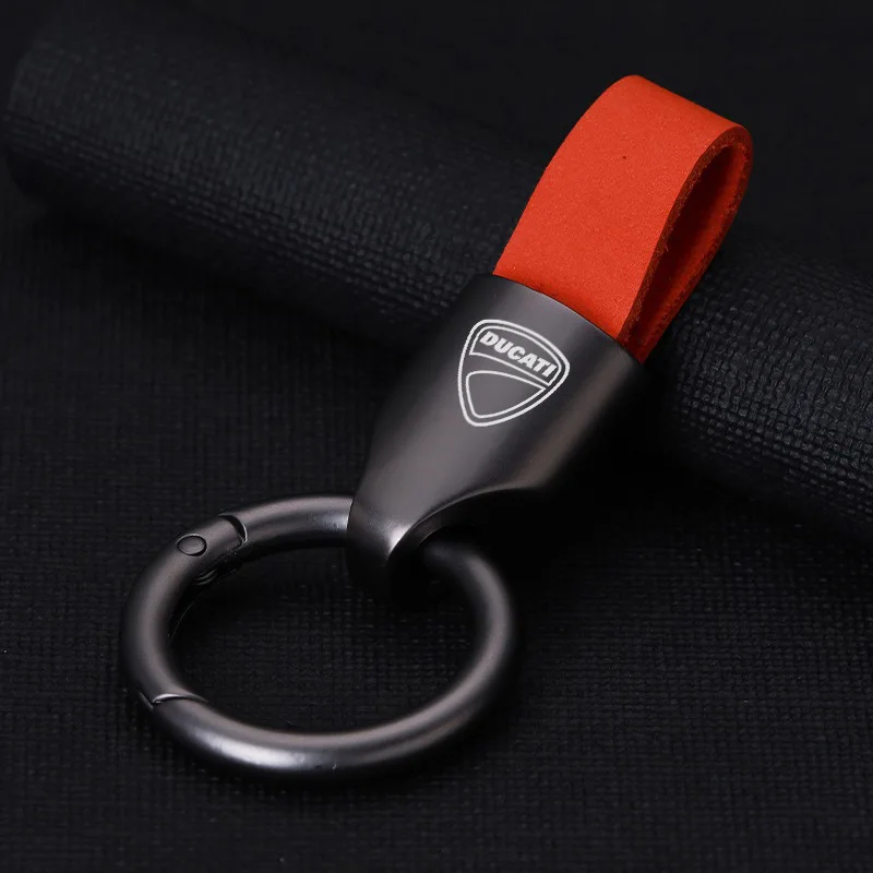 

Metal Car Keychain Key Ring Anti-Loss Keyring Pendant for Ducati Monster 696 796 821 Panigale Diavel Superleggera V4 Scrambler