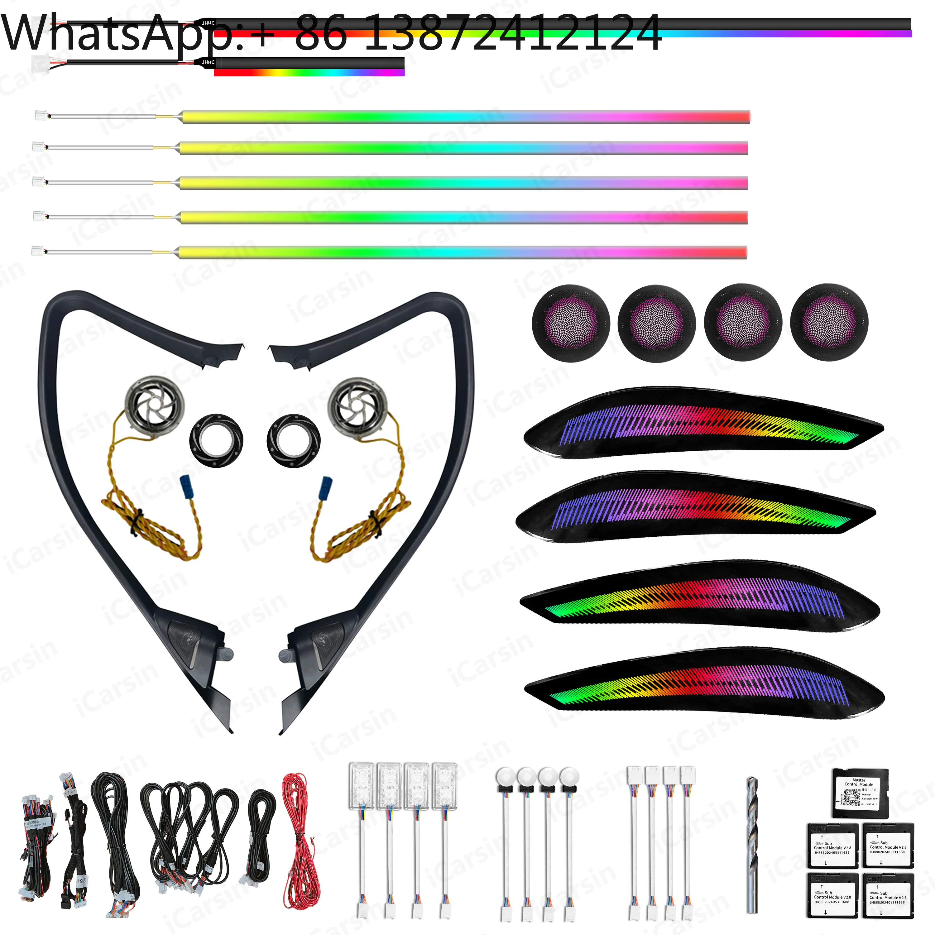 

Upgrade 256 Colors Symphony LED Car Interior Ambient Light for BMW 3 Series F30 F35 2013-2019 Atmosphere Strip Accessories